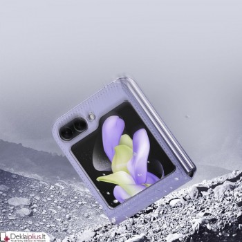 Dux Ducis bril dirbtinės odos dėklas - violetinis (Samsung Z Flip 5) Dux Ducis bril dirbtinės odos dėklas - violetinis (Samsung Z Flip 5)